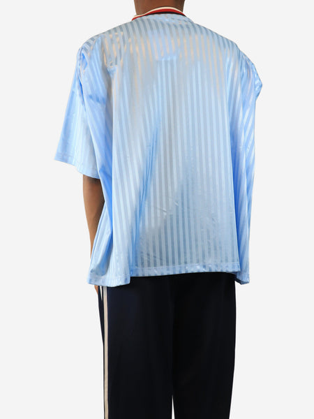 Light blue striped football jersey - size XS alternate image
