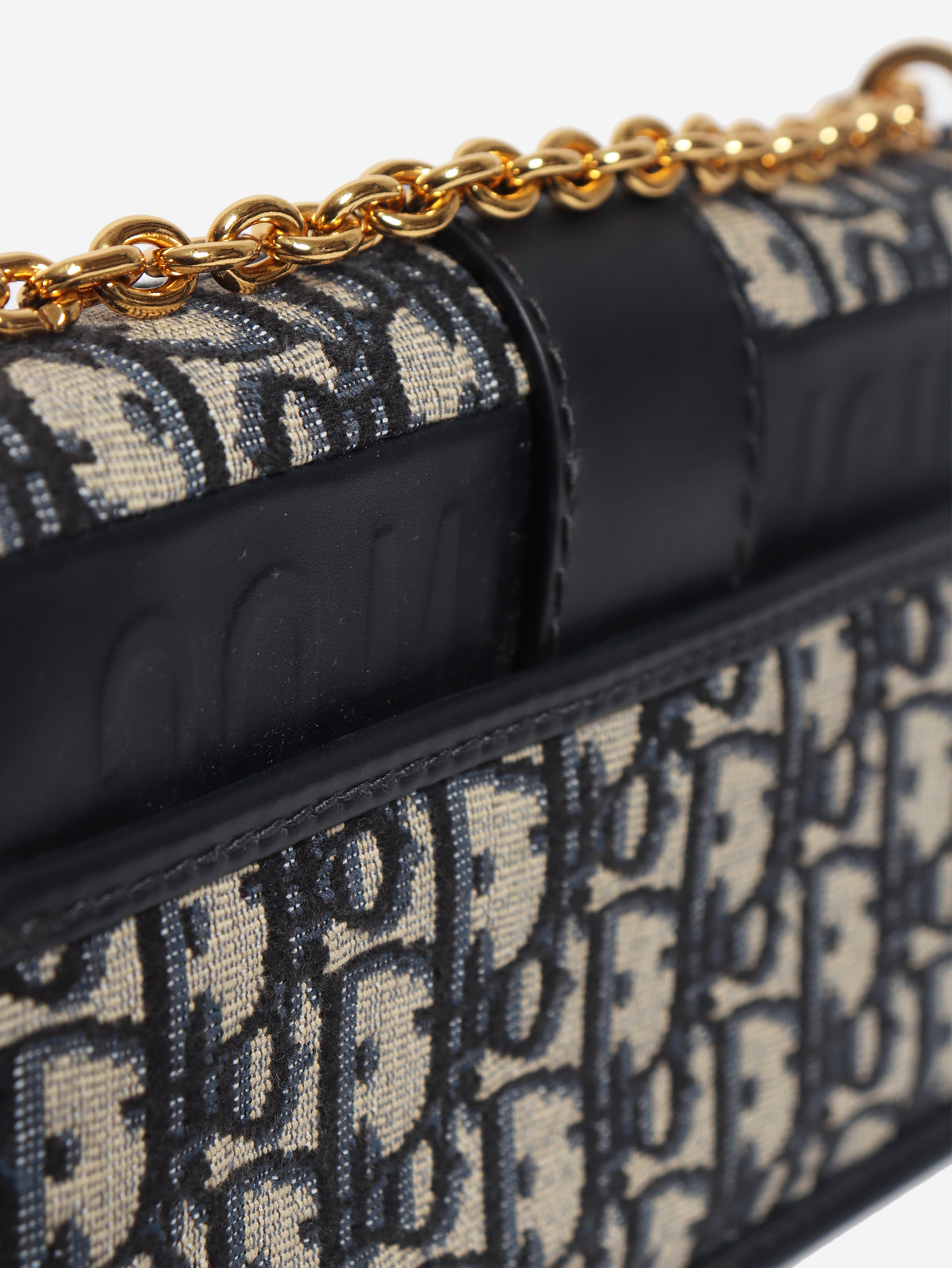 30 Montaigne navy monogram cross-body bag