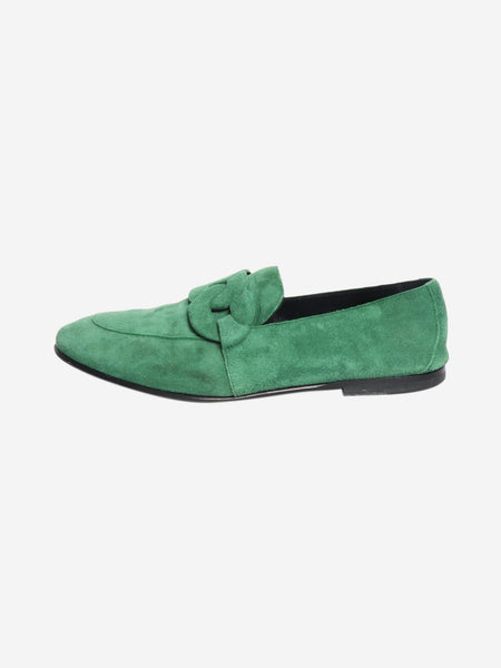 Green suede loafers - size EU 36.5 product image