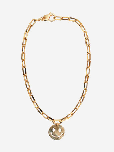 Gold smiley face necklace Necklaces Martha Calvo 