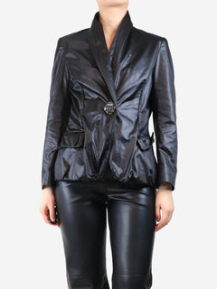 Black coated blazer - size UK 12 Coats & Jackets Lanvin 