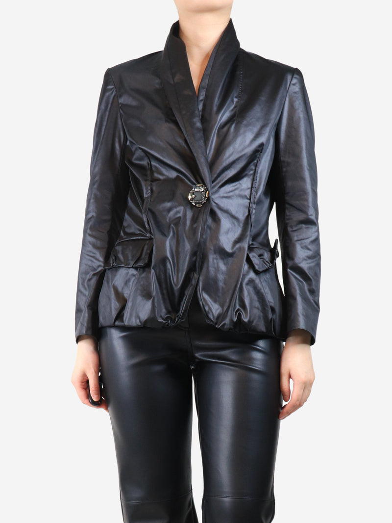 coated blazer