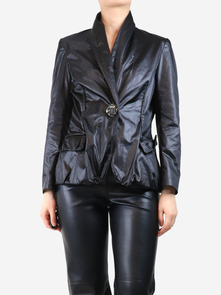 Black coated blazer - size UK 12 product image
