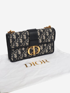 30 Montaigne navy monogram cross-body bag