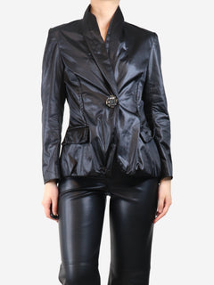 Black coated blazer - size UK 12 Coats & Jackets Lanvin 