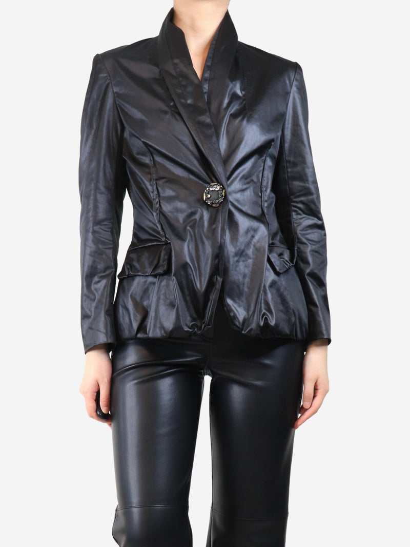 Black coated blazer - size UK 12 Coats & Jackets Lanvin 