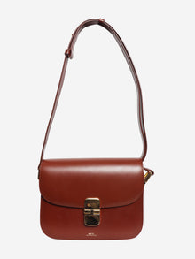 Brown leather Grace cross-body bag Cross-body Bags A.P.C. 