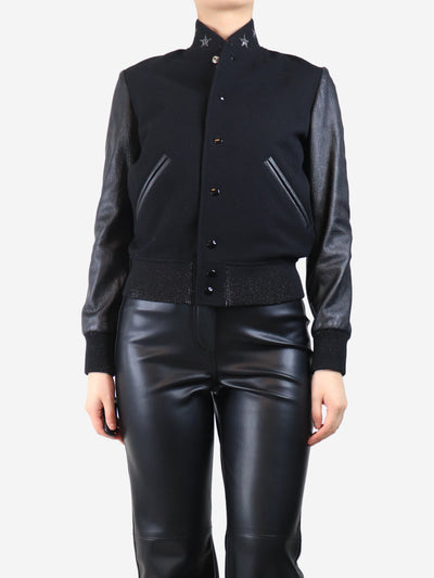 Black bomber jacket - size UK 8 Coats & Jackets Saint Laurent 