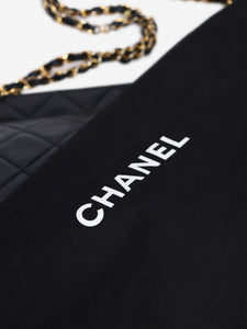 Chanel Black 1989-1991 lambskin shoulder bag