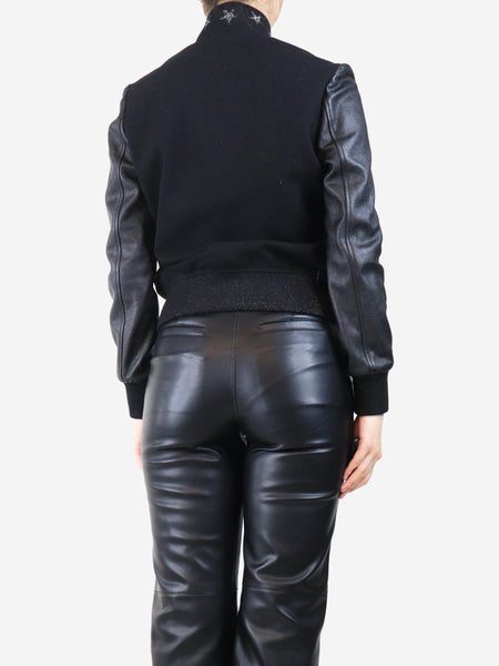 Black bomber jacket - size UK 8 alternate image