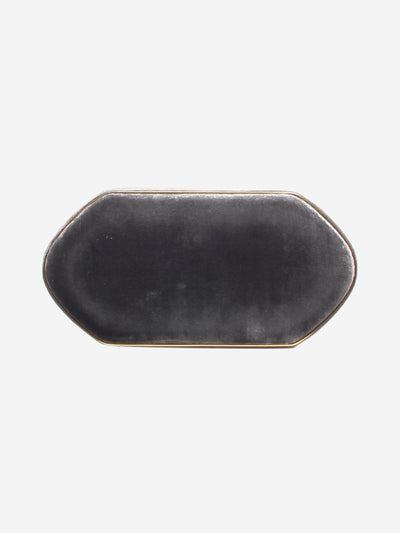 Grey velvet clutch bag Clutch bags Jamie Mizrahi 