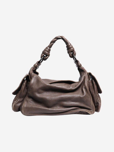 Brown intrecciato shoulder bag Shoulder bags Bottega Veneta 