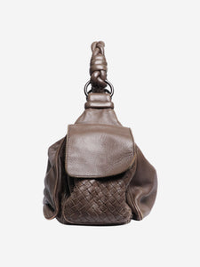 Bottega Veneta Brown intrecciato shoulder bag