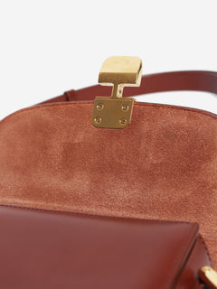 Brown leather Grace cross-body bag Cross-body Bags A.P.C. 