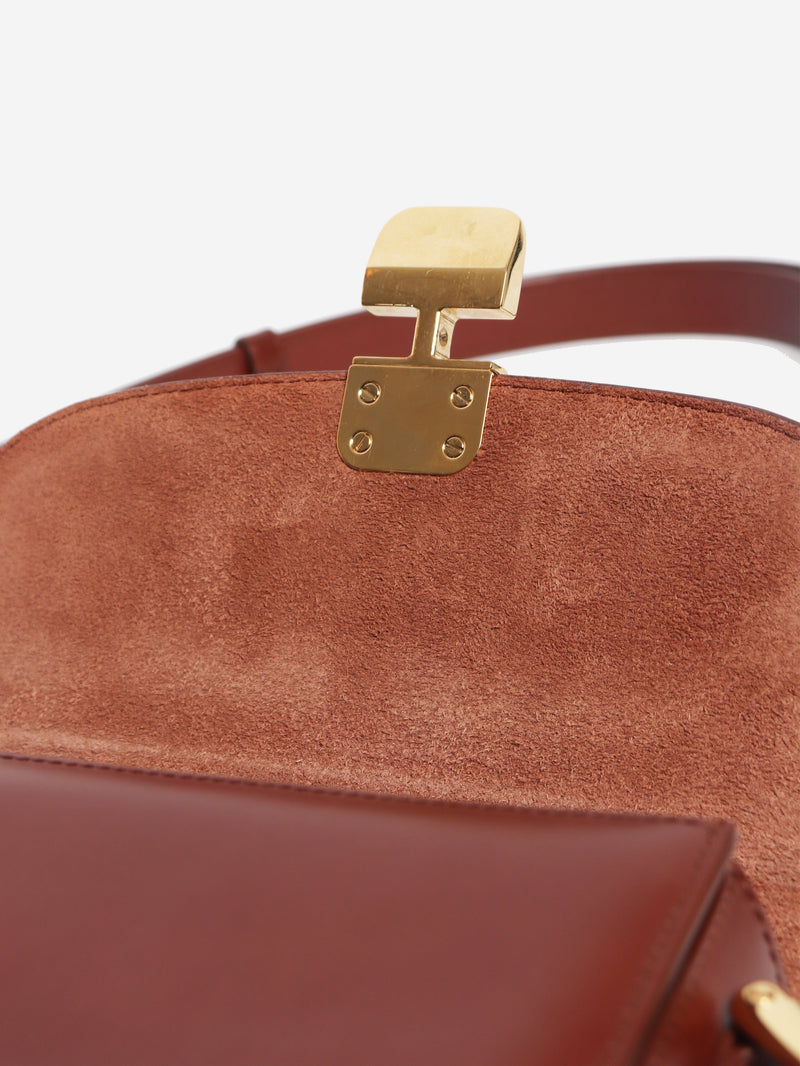 Brown leather Grace cross-body bag Cross-body Bags A.P.C. 