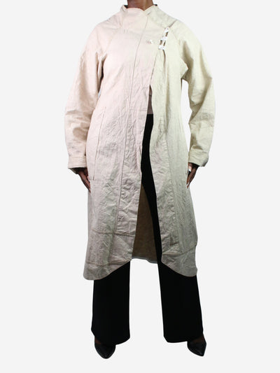 Cream linen pocket coat - size Coats & Jackets Unbranded 