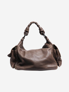 Bottega Veneta Brown intrecciato shoulder bag