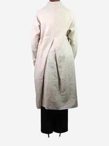 Unbranded Cream linen pocket coat - UK size 14