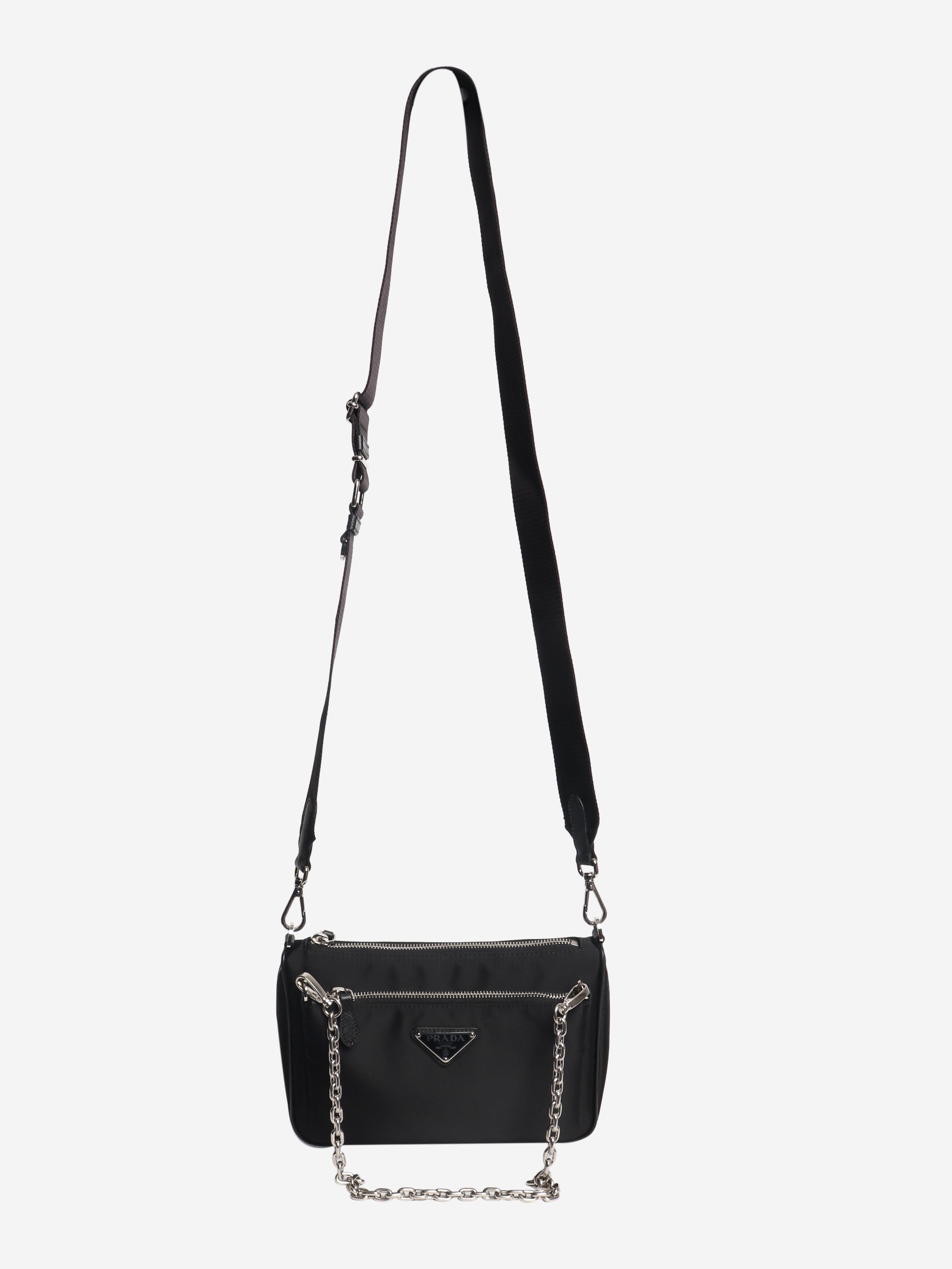 Black nylon crossbody bag Cross-body Bags Prada 