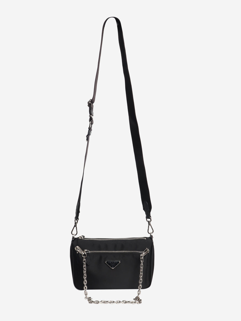 Black nylon crossbody bag Cross-body Bags Prada 