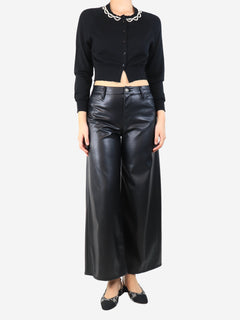 Black faux leather trousers - size UK 8 Trousers Rag & Bone 
