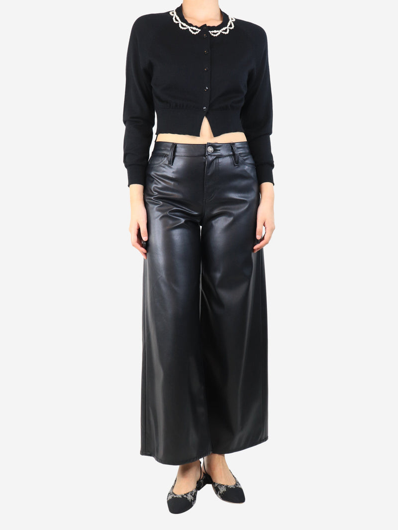Black faux leather trousers - size UK 8 Trousers Rag & Bone 