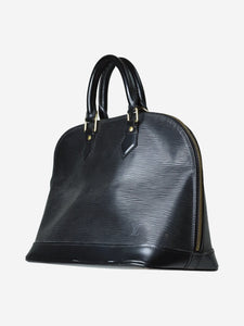Louis Vuitton Black epi leather Alma PM top-handle bag