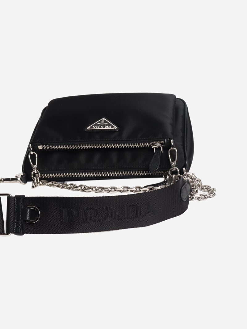 Black nylon crossbody bag Cross-body Bags Prada 