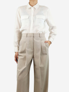 Equipment White linen shirt - size S