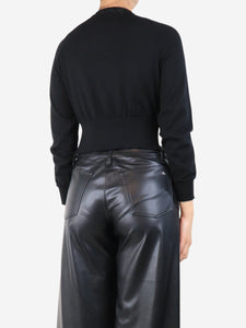Simone Rocha Black button-up wool cardigan - size S