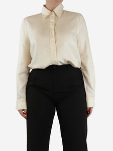 Gabriela Hearst Cream silk shirt - size UK 12