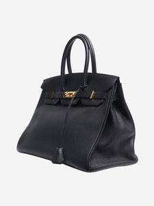 Hermes Black 2004 Birkin 35 bag in Togo leather