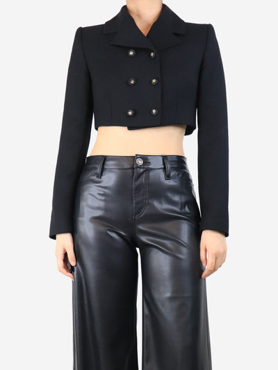 Black cropped jacket - size UK 10 Coats & Jackets Dolce & Gabbana 