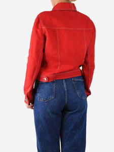Brora Cardinal linen utility jacket - size UK 12