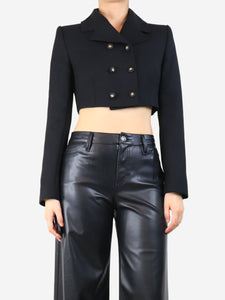Dolce & Gabbana Black cropped jacket - size UK 10