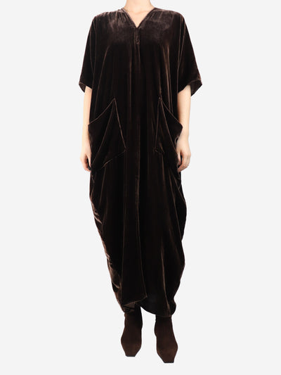 Brown velvet kaftan - size M Dresses Stephan Janson 