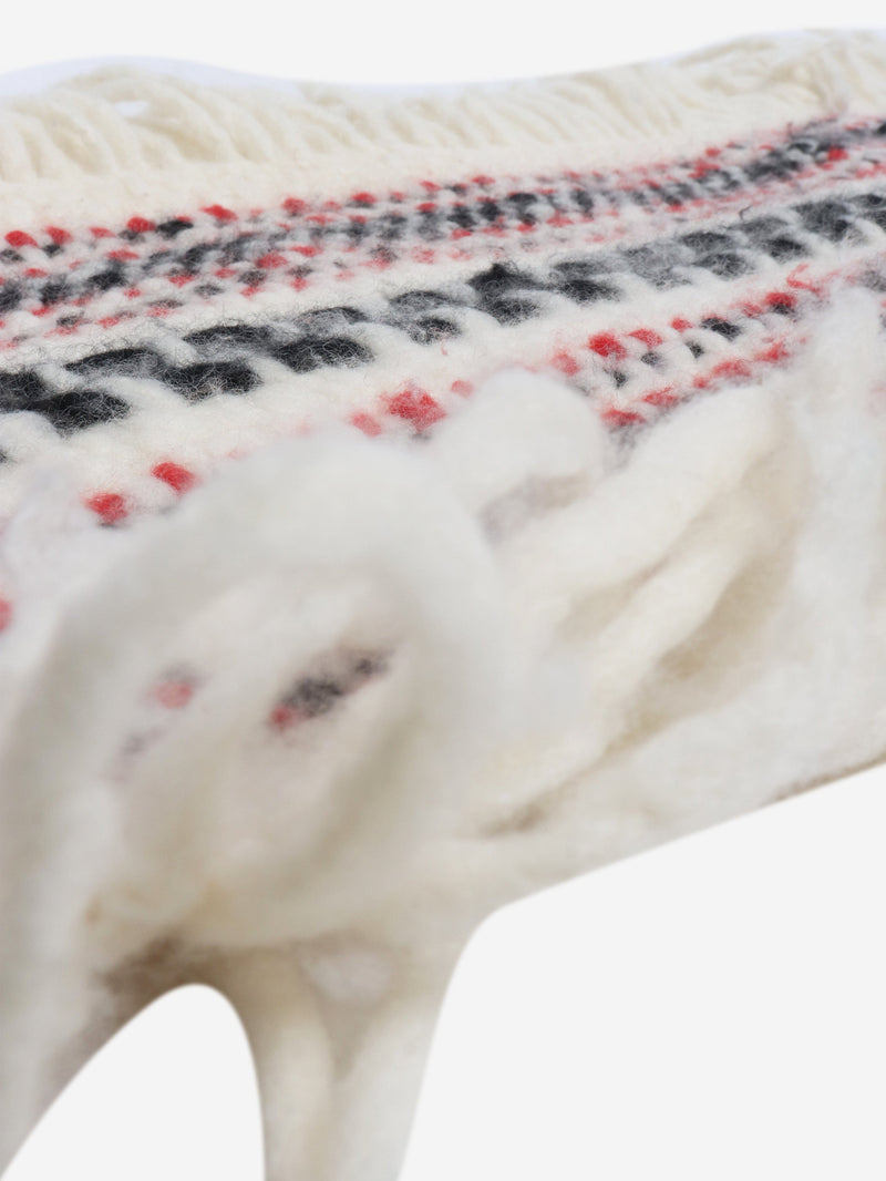 Cream fringed scarf Scarves Gabriela Hearst 