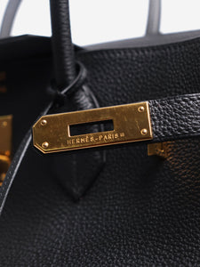 Hermes Black 2004 Birkin 35 bag in Togo leather