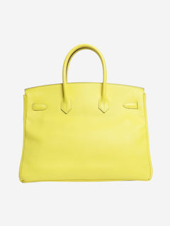 Lime Birkin 35 bag in Epsom leather Top Handle Bags Hermes 