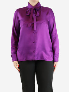 Max Mara Purple silk shirt - size