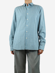 Prada Blue gingham shirt - size 41/16