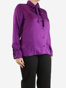 Max Mara Purple silk shirt - size