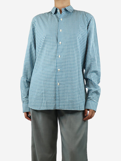 Blue gingham shirt - size 41/16 Tops Prada 