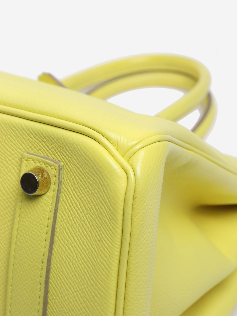 Lime Birkin 35 bag in Epsom leather Top Handle Bags Hermes 