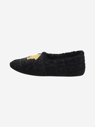 Black slippers - size EU 37 Flat Shoes Versace 
