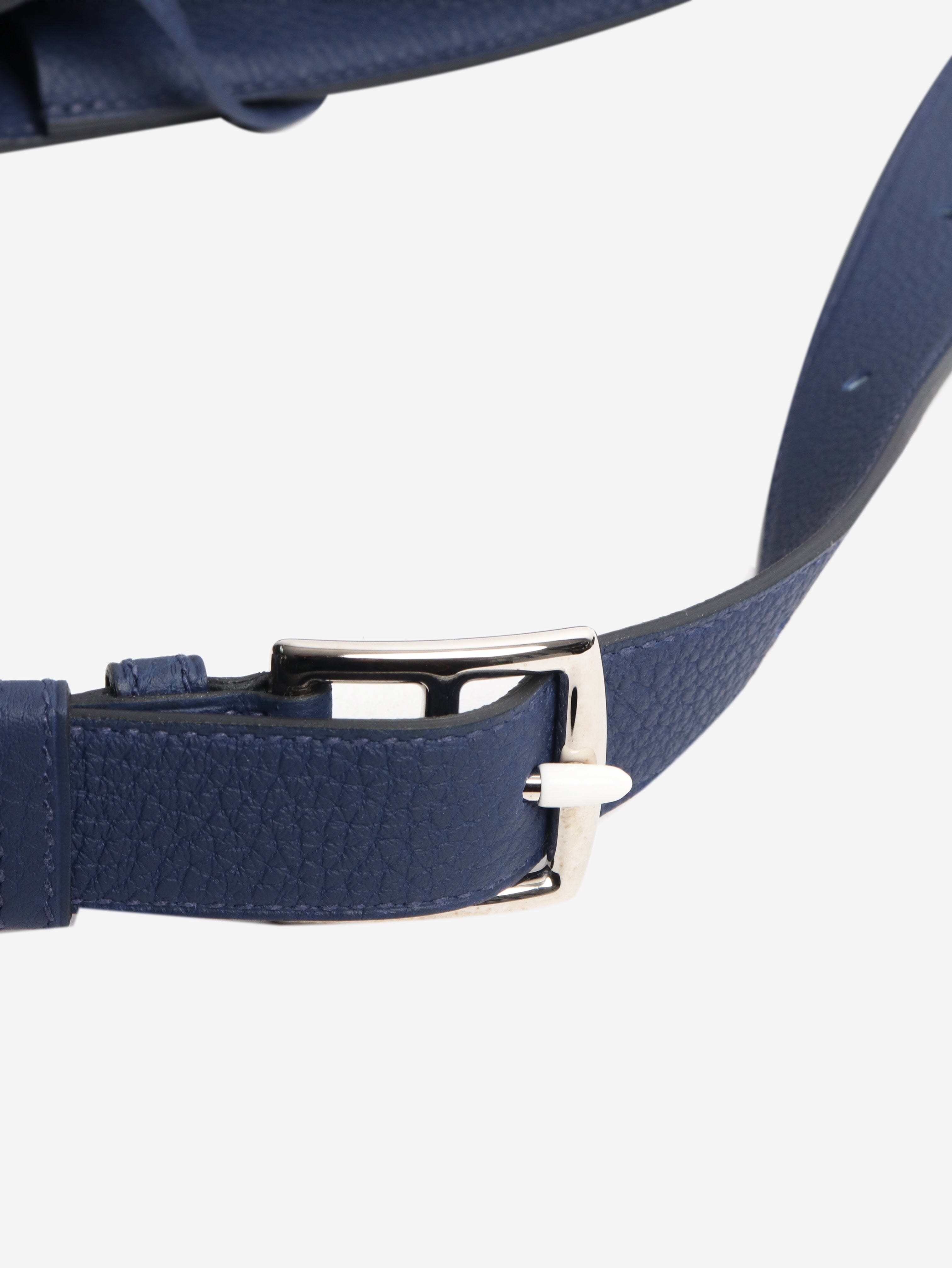 Dark blue Sac a depeches 21 messenger bag Cross-body bags Hermes 
