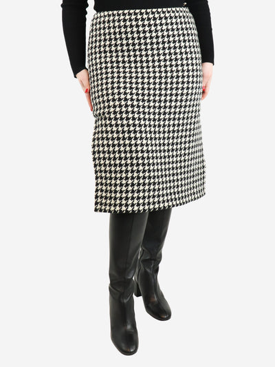 Black and white houndstooth midi skirt - size UK 10 Skirts Marni 