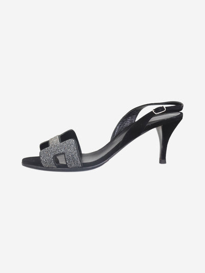 Black slingback Oran sandal heels - size EU 38 Heels Hermes 