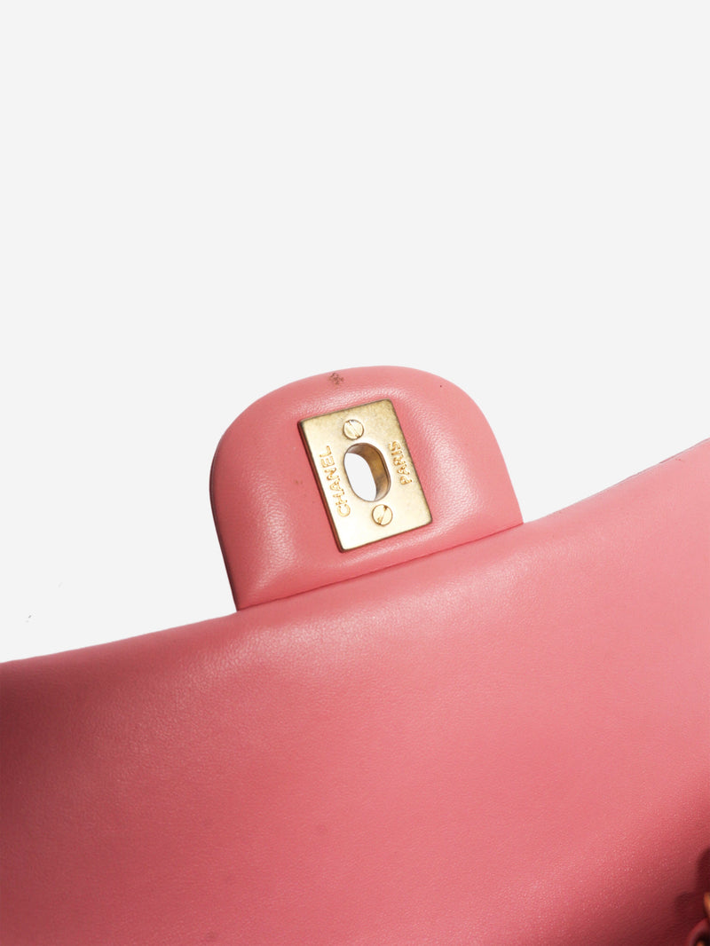 Pink 2019 mini rectangle lambskin Classic Single Flap bag Cross-body Bags Chanel 