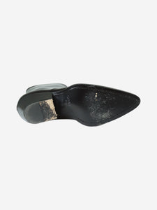 Calvin Klein Black steel toe cap ankle boots - size EU 38 (UK 5)